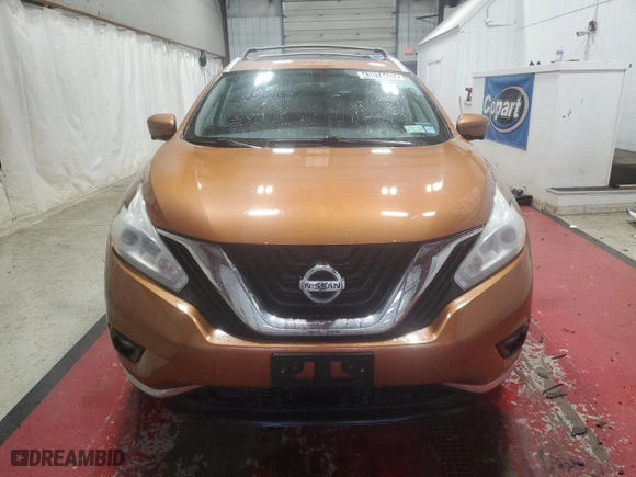 2016 Nissan Murano SL with VIN 5N1AZ2MH1GN118279, listed as a Copart auction lot 43074435 with 165,616 mi miles and Clean Title. Bid and sale history available at carsss.com. Image 5.