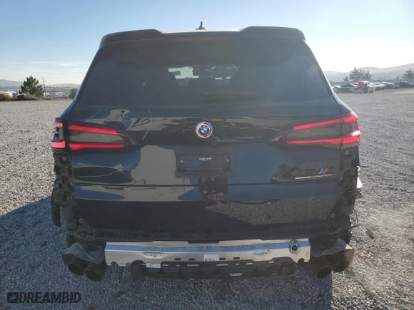 2022 BMW X5 M with VIN 5YMJU0C06N9M19369, listed as a Copart auction lot 83088734 with NaN miles and Salvage Title. Bid and sale history available at carsss.com. Image 6.