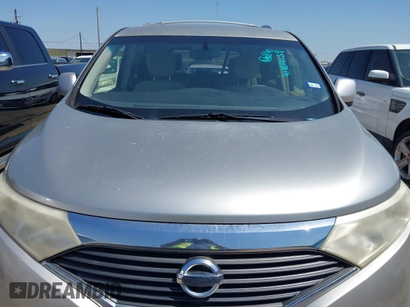 2012 Nissan Quest SL with VIN JN8AE2KP9C9043431, listed as a IAAI auction lot 41864134 with 186,514 mi miles. Bid and sale history available at carsss.com. Image 6.