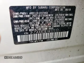2020 Subaru Forester Touring with VIN JF2SKAXC3LH431111, listed as a Copart auction lot 60539515 with 88,853 mi miles and Salvage title. Bid and sale history available at DreamBid. Image 14.