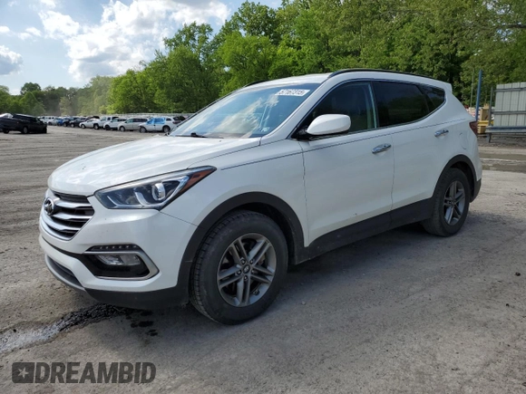 2017 Hyundai Santa Fe 2.4L z VIN 5XYZUDLB7HG388382, wystawiony jako Copart lot #57167315 z przebiegiem 128 724 mil mil oraz Szkoda całkowita • Salvage title. Historia ofert i sprzedaży dostępna na DreamBid. Obrazek 1.