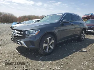 2020 Mercedes-Benz GLC with VIN WDC0G8EB5LF722435, listed as a Copart auction lot 52681275 with 80,088 mi miles and Salvage Title. Bid and sale history available at carsss.com. Image 1.