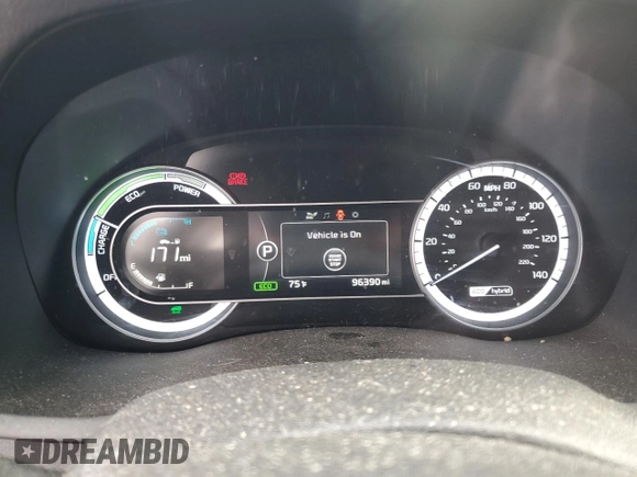 2018 Kia Niro FE with VIN KNDCB3LC6J5118265, listed as a Copart auction lot 78971134 with 96,390 mi miles and Salvage Title. Bid and sale history available at carsss.com. Image 9.