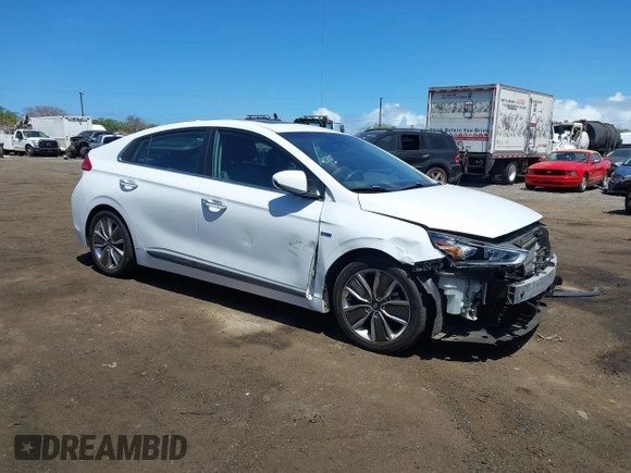 2019 Hyundai Ioniq Limited z VIN KMHC05LC0KU121182, wystawiony jako IAAI lot #41799177 z przebiegiem 51 945 mil mil oraz . Historia ofert i sprzedaży dostępna na DreamBid. Obrazek 1.