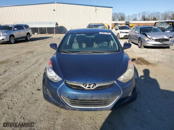 2013 Hyundai Elantra GLS PZEV with VIN KMHDH4AE8DU766273, listed as a Copart auction lot 44061105 with 127,349 mi miles and Salvage Title. Bid and sale history available at carsss.com. Image 5.