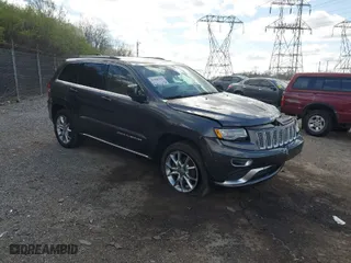 2016 Jeep Grand Cherokee Summit with VIN 1C4RJFJT3GC394313, listed as a IAAI auction lot 41988166 with 42,828 mi miles. Bid and sale history available at carsss.com. Image 1.