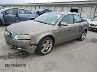 2007 Audi A4 2.0T with VIN WAUDF78E87A118419, listed as a Copart auction lot 50788785 with 171,703 mi miles and Salvage Title. Bid and sale history available at carsss.com. Image 1.