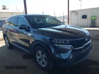 2021 Kia Sorento LX with VIN 5XYRG4LC2MG053637, listed as a IAAI auction lot 42432890 with 76,692 mi miles and . Bid and sale history available at DreamBid. Image 1.