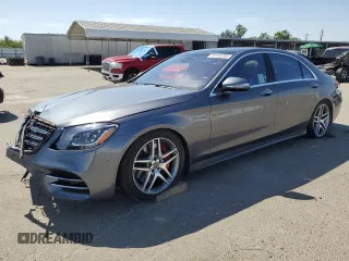 2018 Mercedes-Benz S 450 with VIN WDDUG6GB1JA393399, listed as a Copart auction lot 59148785 with 54,136 mi miles and Salvage title. Bid and sale history available at DreamBid. Image 1.
