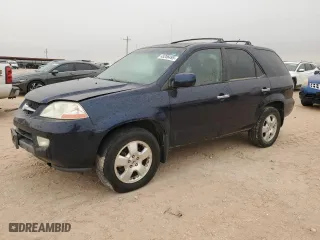 2003 Acura MDX with VIN 2HNYD18273H511461, listed as a Copart auction lot 45206495 with 166,583 mi miles and Clean Title. Bid and sale history available at carsss.com. Image 1.
