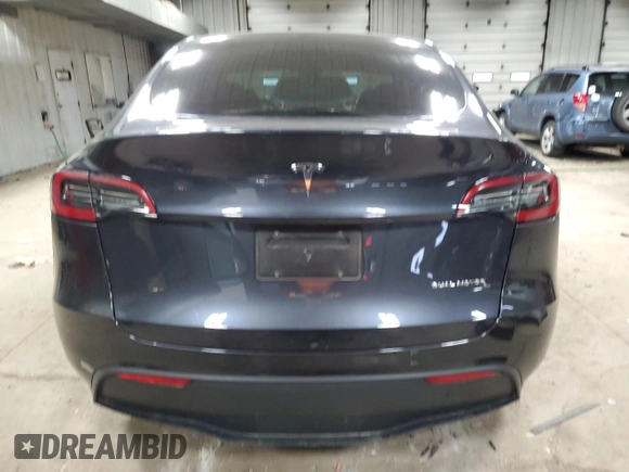 2024 Tesla Model Y Long Range with VIN 7SAYGDEE1RA254860, listed as a Copart auction lot 50750225 with 12,343 mi miles and Salvage Title. Bid and sale history available at DreamBid. Image 6.