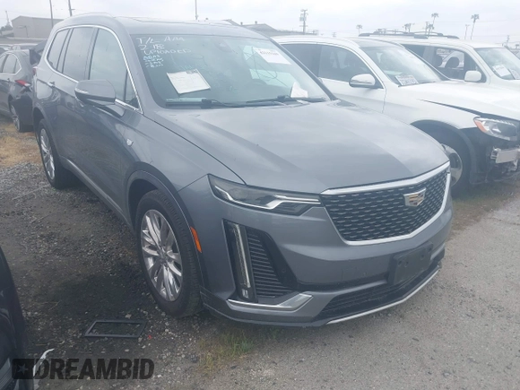 2020 Cadillac XT6 FWD Premium Luxury with VIN 1GYKPCRSXLZ105231, listed as a IAAI auction lot 42115169 with 70,319 mi miles. Bid and sale history available at carsss.com. Image 1.