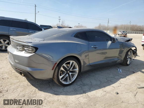 2020 Chevrolet Camaro 1LT with VIN 1G1FB1RS9L0111240, listed as a Copart auction lot 48705825 with 0 mi miles and Salvage Title. Bid and sale history available at carsss.com. Image 3.
