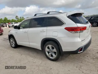 2017 Toyota Highlander Hybrid Limited with VIN 5TDDGRFH6HS036685, listed as a Copart auction lot 59726925 with 18,191 mi miles and Salvage title. Bid and sale history available at DreamBid. Image 2.