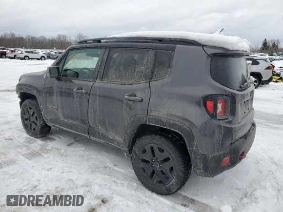2018 Jeep Renegade Trailhawk with VIN ZACCJBCB5JPH06587, listed as a Copart auction lot 42870585 with 76,014 mi miles and Non Repairable. Bid and sale history available at carsss.com. Image 2.