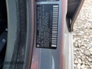 2004 BMW 3 Series 325i with VIN WBAET37474NJ95589, listed as a Copart auction lot 43966055 with 214,638 mi miles and Salvage Title. Bid and sale history available at carsss.com. Image 14.