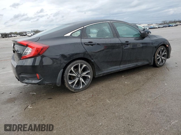 2019 Honda Civic Sport with VIN 2HGFC2F83KH550531, listed as a Copart auction lot 46106134 with 50,988 mi miles and Salvage title. Bid and sale history available at DreamBid. Image 3.
