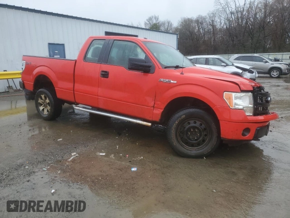 2013 Ford F-150 XL with VIN 1FTFX1EFXDFA24253, listed as a Copart auction lot 44145055 with Not Provided miles and Salvage Title. Bid and sale history available at DreamBid. Image 4.