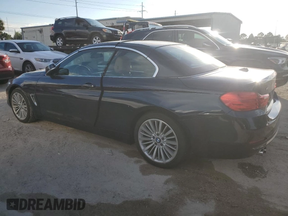 2014 BMW 4 Series 428i xDrive with VIN WBA3T1C54EPS98291, listed as a Copart auction lot 73834614 with 78,244 mi miles and Non Repairable. Bid and sale history available at carsss.com. Image 2.