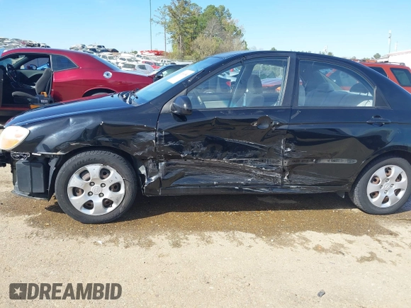 2008 Kia Spectra EX with VIN KNAFE121085549166, listed as a IAAI auction lot 41890354 with 214,401 mi miles. Bid and sale history available at carsss.com. Image 6.