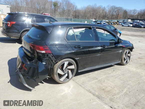 2024 Volkswagen Golf GTI S with VIN WVWGA7CD7RW215078, listed as a Copart auction lot 50178825 with 0 mi miles and Non Repairable. Bid and sale history available at carsss.com. Image 3.