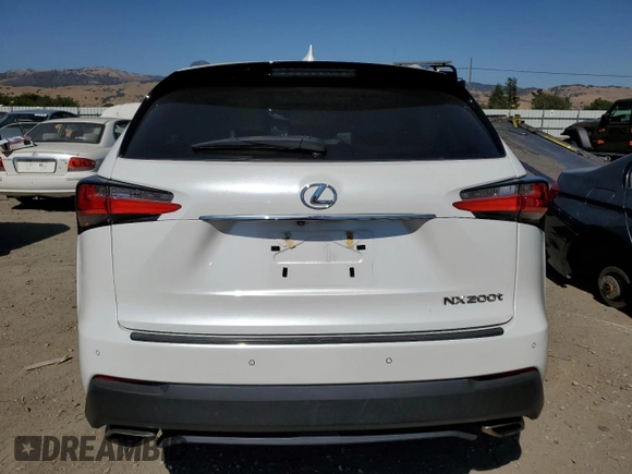 2017 Lexus NX 200t with VIN JTJBARBZ5H2135851, listed as a Copart auction lot 61858585 with 59,879 mi miles and Salvage title. Bid and sale history available at DreamBid. Image 6.