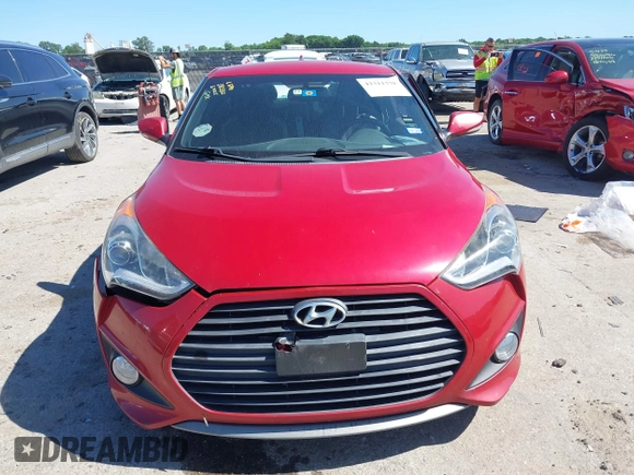 2016 Hyundai Veloster Turbo with VIN KMHTC6AE6GU294648, listed as a IAAI auction lot 42311378 with 94,552 mi miles and . Bid and sale history available at DreamBid. Image 12.