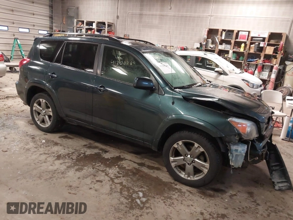2008 Toyota RAV4 Sport with VIN JTMBK32V585065020, listed as a IAAI auction lot 41300285 with 120,076 mi miles. Bid and sale history available at carsss.com. Image 1.