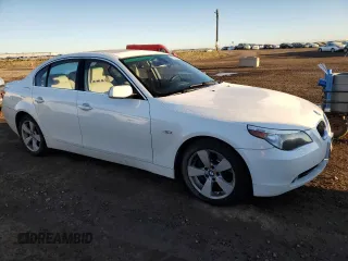 2007 BMW 5 Series 530xi with VIN WBANF73567CU24969, listed as a Copart auction lot 77859734 with 251,508 mi miles and Salvage Title. Bid and sale history available at carsss.com. Image 4.