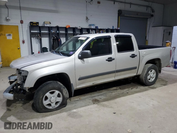 2008 GMC Canyon SLE2 with VIN 1GTDT43E588205009, listed as a Copart auction lot 86837354 with 123,037 mi miles and Salvage Title. Bid and sale history available at carsss.com. Image 1.