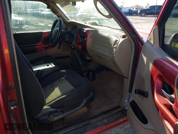 2005 Ford Ranger XL with VIN 1FTYR14U35PA95244, listed as a IAAI auction lot 41889757 with 215,817 mi miles. Bid and sale history available at carsss.com. Image 5.