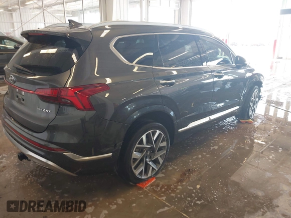2023 Hyundai Santa Fe Calligraphy z VIN 5NMS5DAL6PH617083, wystawiony jako IAAI lot #41786072 z przebiegiem 29 563 mil mil oraz . Historia ofert i sprzedaży dostępna na DreamBid. Obrazek 4.