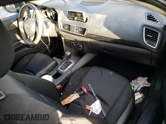 2015 Mazda 3 i SV with VIN JM1BM1T71F1242830, listed as a Copart auction lot 79832884 with Not Provided miles and Salvage Title. Bid and sale history available at DreamBid. Image 8.