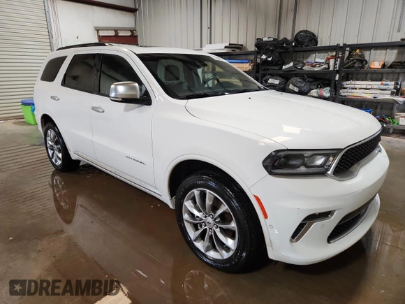 2022 Dodge Durango Citadel с VIN 1C4SDJET5NC219158, выставлен на аукционе Copart как лот 65275775 с пробегом 55 225 миль миль и Списание • Salvage title. История ставок и продаж доступна на DreamBid. Изображение 4.