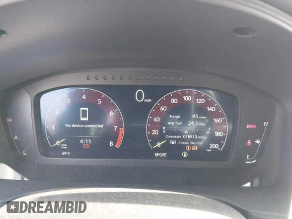 2023 Honda Civic Type R z VIN JHMFL5G44PX001921, wystawiony jako IAAI lot #42033169 z przebiegiem 18 913 mil mil oraz . Historia ofert i sprzedaży dostępna na DreamBid. Obrazek 7.