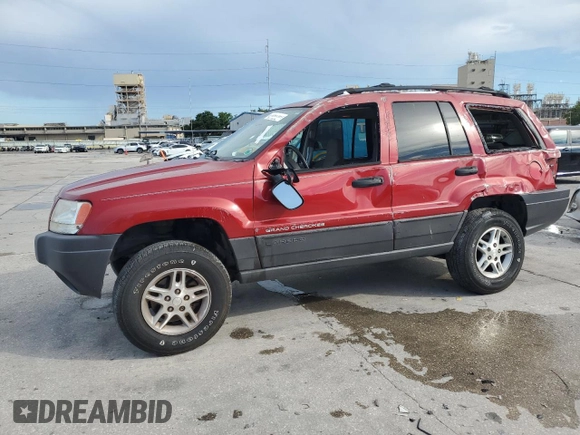 2004 Jeep Grand Cherokee Laredo z VIN 1J4GX48S24C348436, wystawiony jako Copart lot #61930385 z przebiegiem 97 536 mil mil oraz Szkoda całkowita • Salvage title. Historia ofert i sprzedaży dostępna na DreamBid. Obrazek 1.