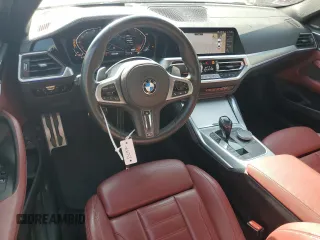 2021 BMW 4 Series 430i with VIN WBA53AP01MCF91307, listed as a Copart auction lot 54071005 with 44,952 mi miles and Salvage title. Bid and sale history available at DreamBid. Image 8.