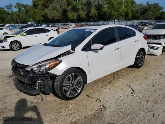 2016 Kia Forte EX with VIN KNAFZ4A89G5598028, listed as a Copart auction lot 50072035 with 105,036 mi miles and Salvage Title. Bid and sale history available at carsss.com. Image 1.