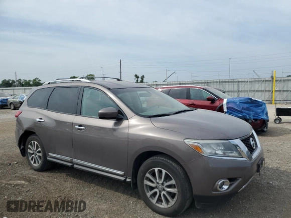 2013 Nissan Pathfinder Platinum with VIN 5N1AR2MM9DC625435, listed as a Copart auction lot 59798145 with 131,209 mi miles and Salvage title. Bid and sale history available at DreamBid. Image 4.