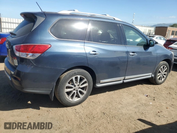 2016 Nissan Pathfinder S with VIN 5N1AR2MNXGC602906, listed as a Copart auction lot 52169205 with 118,194 mi miles and Salvage Title. Bid and sale history available at carsss.com. Image 3.
