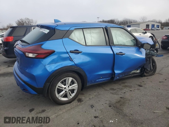 2023 Nissan Kicks S with VIN 3N1CP5BV0PL568683, listed as a Copart auction lot 49624455 with 0 mi miles and Salvage Title. Bid and sale history available at carsss.com. Image 3.