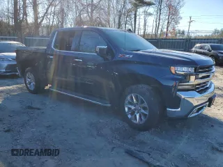 2021 Chevrolet Silverado 1500 LTZ with VIN 3GCUYGET6MG133899, listed as a Copart auction lot 80316094 with Not Provided miles and Salvage Title. Bid and sale history available at DreamBid. Image 4.