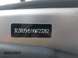 2019 Honda HR-V EX with VIN 3CZRU5H51KM723262, listed as a IAAI auction lot 41912571 with 41,598 mi miles. Bid and sale history available at carsss.com. Image 9.