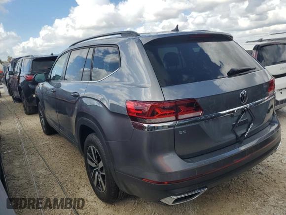 2022 Volkswagen Atlas SE with VIN 1V2DP2CA5NC509101, listed as a Copart auction lot 76972414 with 17,509 mi miles and Salvage title. Bid and sale history available at DreamBid. Image 2.