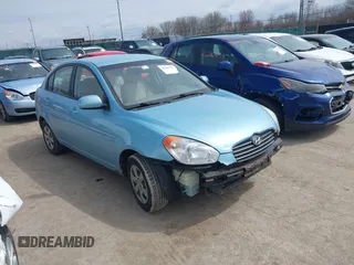 2010 Hyundai Accent GLS with VIN KMHCN4AC4AU427993, listed as a IAAI auction lot 42006357 with 208,298 mi miles. Bid and sale history available at carsss.com. Image 1.