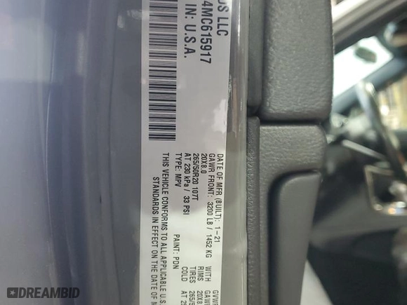 2021 Jeep Grand Cherokee Laredo X with VIN 1C4RJFAG4MC615917, listed as a Copart auction lot 52719105 with 35,225 mi miles and Salvage Title. Bid and sale history available at carsss.com. Image 15.
