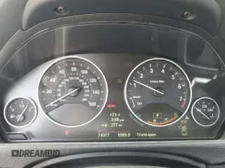 2014 BMW 4 Series 428i with VIN WBA3N7C55EF719986, listed as a Copart auction lot 56692685 with 74,377 mi miles and Salvage title. Bid and sale history available at DreamBid. Image 9.