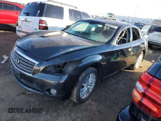 2012 Infiniti M37 with VIN JN1BY1AR6CM392633, listed as a Copart auction lot 80099504 with 190,542 mi miles and Salvage Title. Bid and sale history available at carsss.com. Image 1.