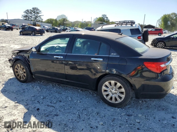 2014 Chrysler 200 LX with VIN 1C3CCBAB1EN197257, listed as a Copart auction lot 52205355 with 143,594 mi miles and Salvage Title. Bid and sale history available at carsss.com. Image 2.