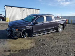 2022 Chevrolet Silverado 1500 Custom with VIN 3GCPDBEK7NG559783, listed as a Copart auction lot 49474315 with 7,185 mi miles and Salvage Title. Bid and sale history available at carsss.com. Image 1.
